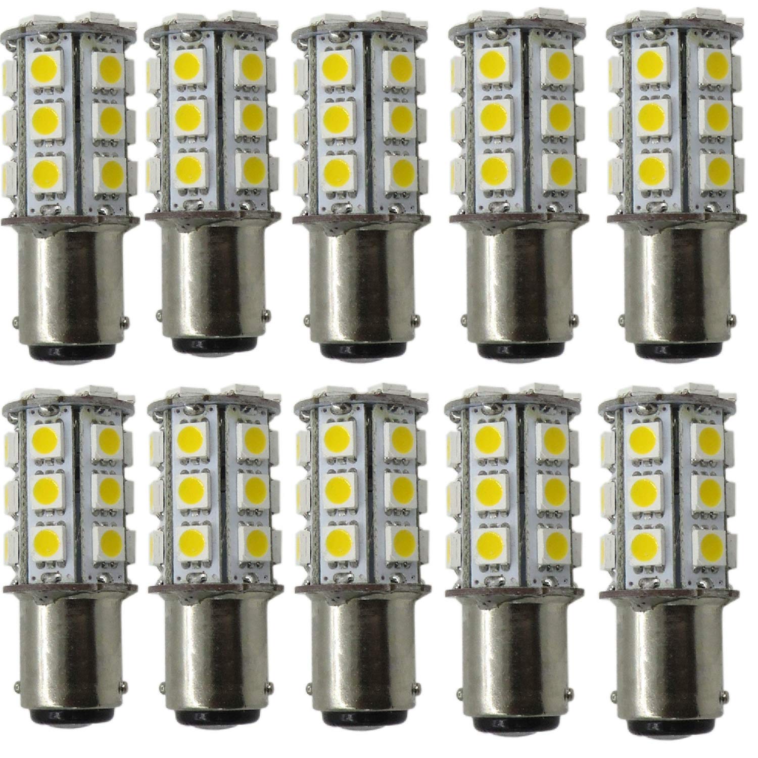 AIYOWEI BA15D 1156 1141 Car led Light bulb DC12V SMD LED Light lamps Cool White 6000-6500K(pack of 2)