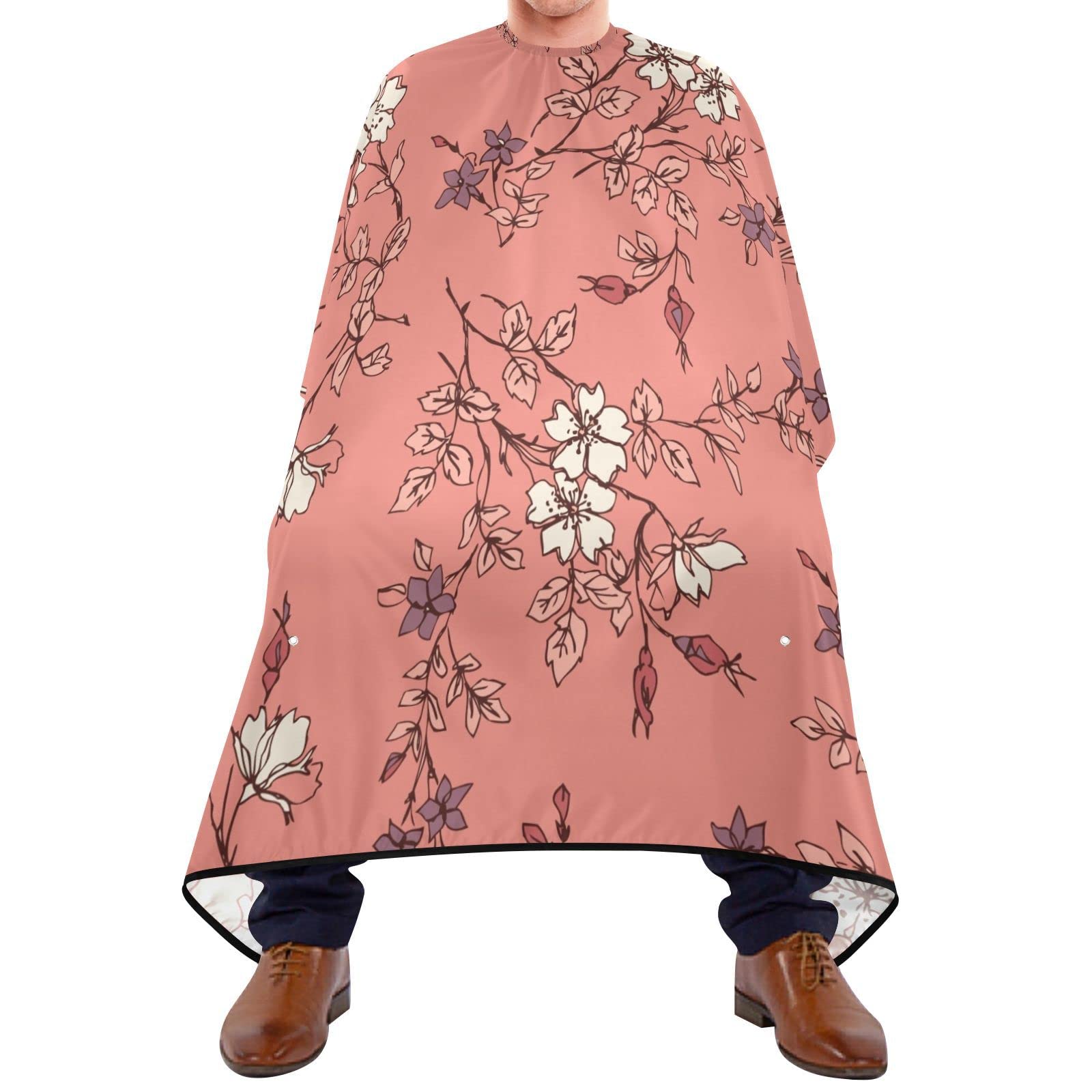 Capa De Peluquería 140x168cm, Flor Elegante Bata Peluqueria Unisex Impermeable Personalizada Capa De Barbero Profesional, Para Mujeres, Barberías