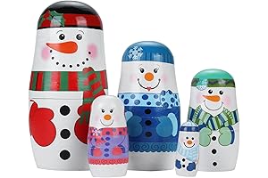 Melissa & Doug Snowman Stacker Nesting Dolls