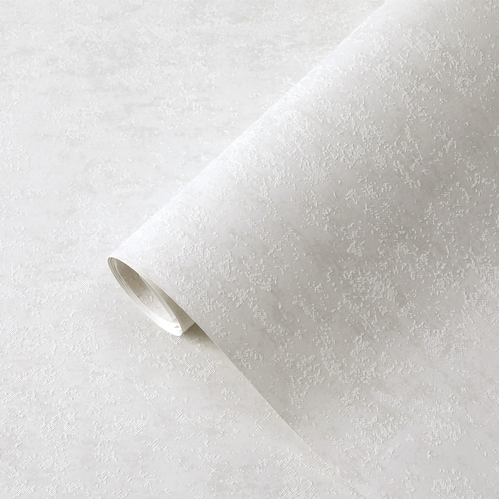 Tarwanear Cream White Industrial Textured Concrete Effect Wallpaper Retro Stone Textures Wallpapers Shabby Chic Matte Wall Paper Roll for Living Spaces & Feature Walls