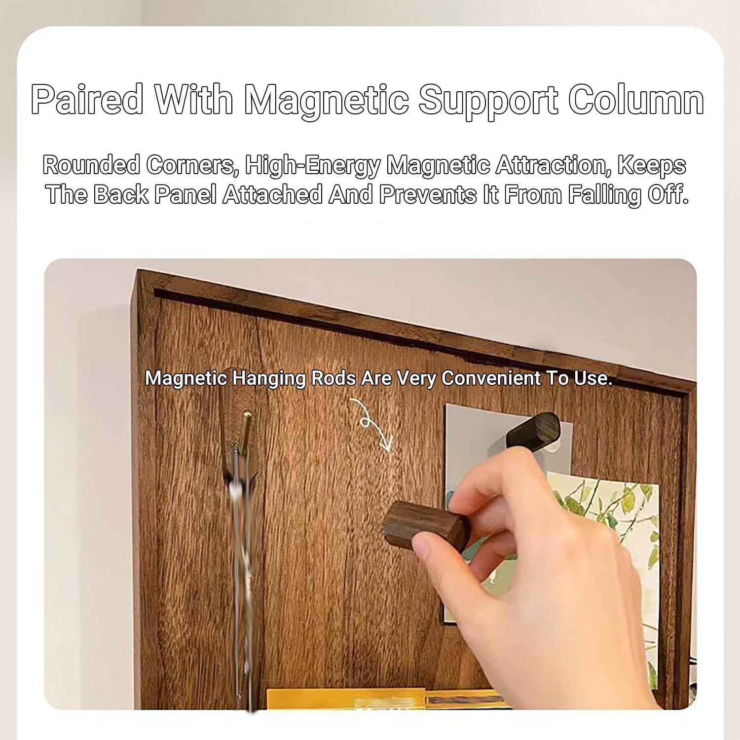 Decorative Wall Mounted Electrical Panel Cover, Elegant Electric Meter Box for Livingroom and Office, Cover with Shelf & Hooks(Horizontal width-15.7x11.8in-A)