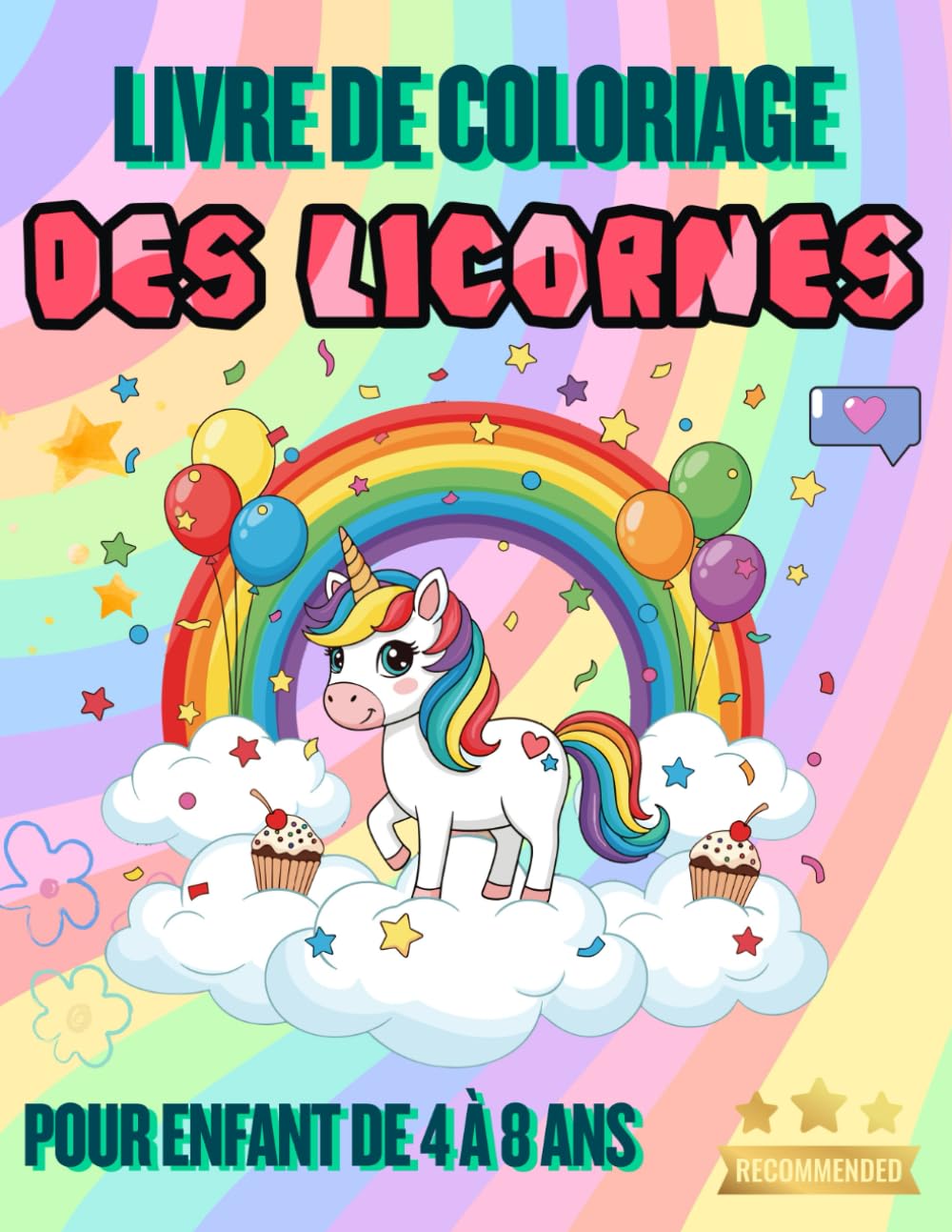 LIVRE DE COLORIAGE DES LICORNES