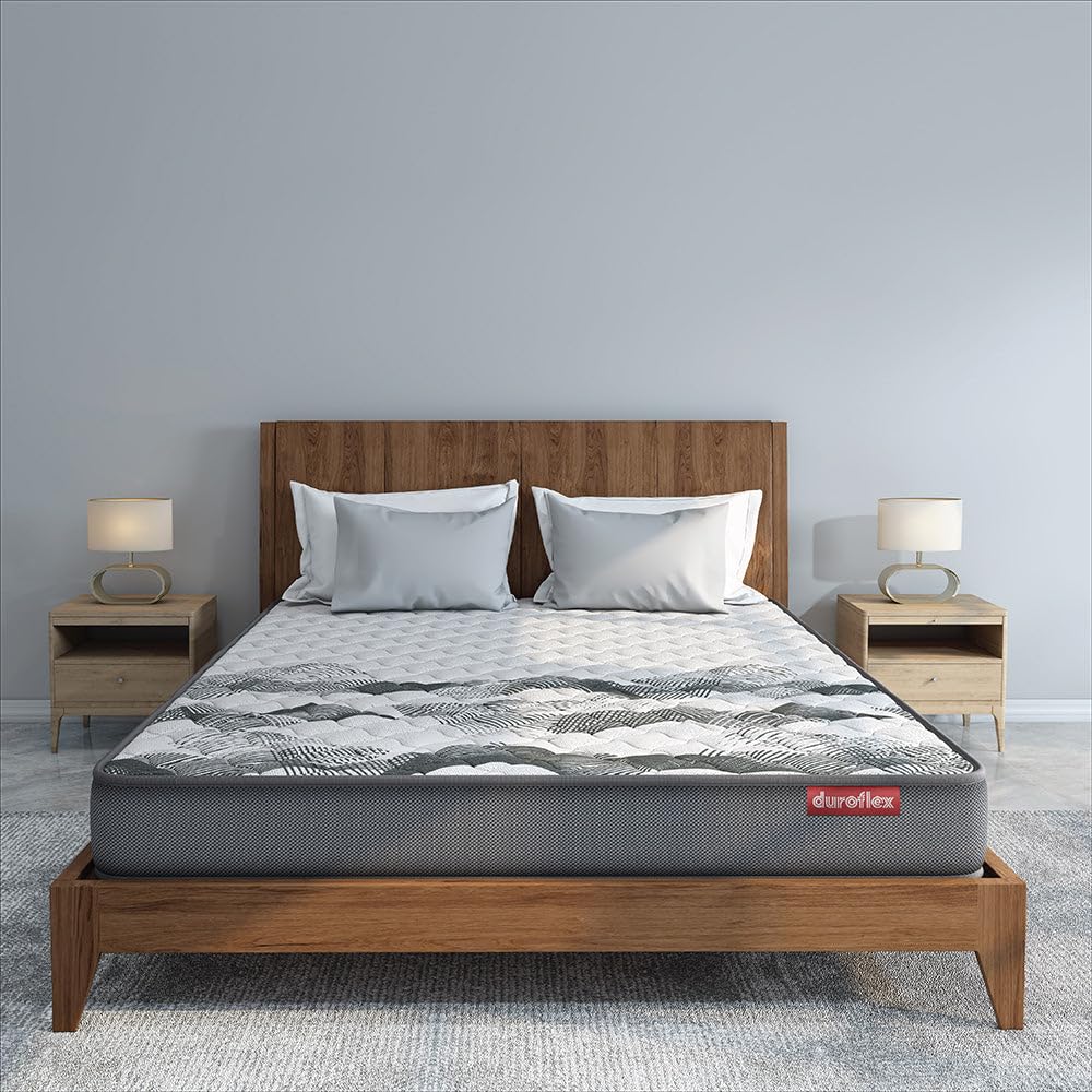 See full amazon price history chart for duroflex Durobond Pro Dual Side Reversible Coir 6 inch Mattress, Firm & Medium Firm Comfort, Queen Size Mattress(75X60X6 Inches), Grey duroflex Durobond Pro Dual Side Reversible Coir 6 inch Mattress, Firm & Medium Firm Comfort, Queen Size Mattress(75X60X6 Inches), Grey (B0CLH185RS) Amazon Price History, Amazon Price Tracker