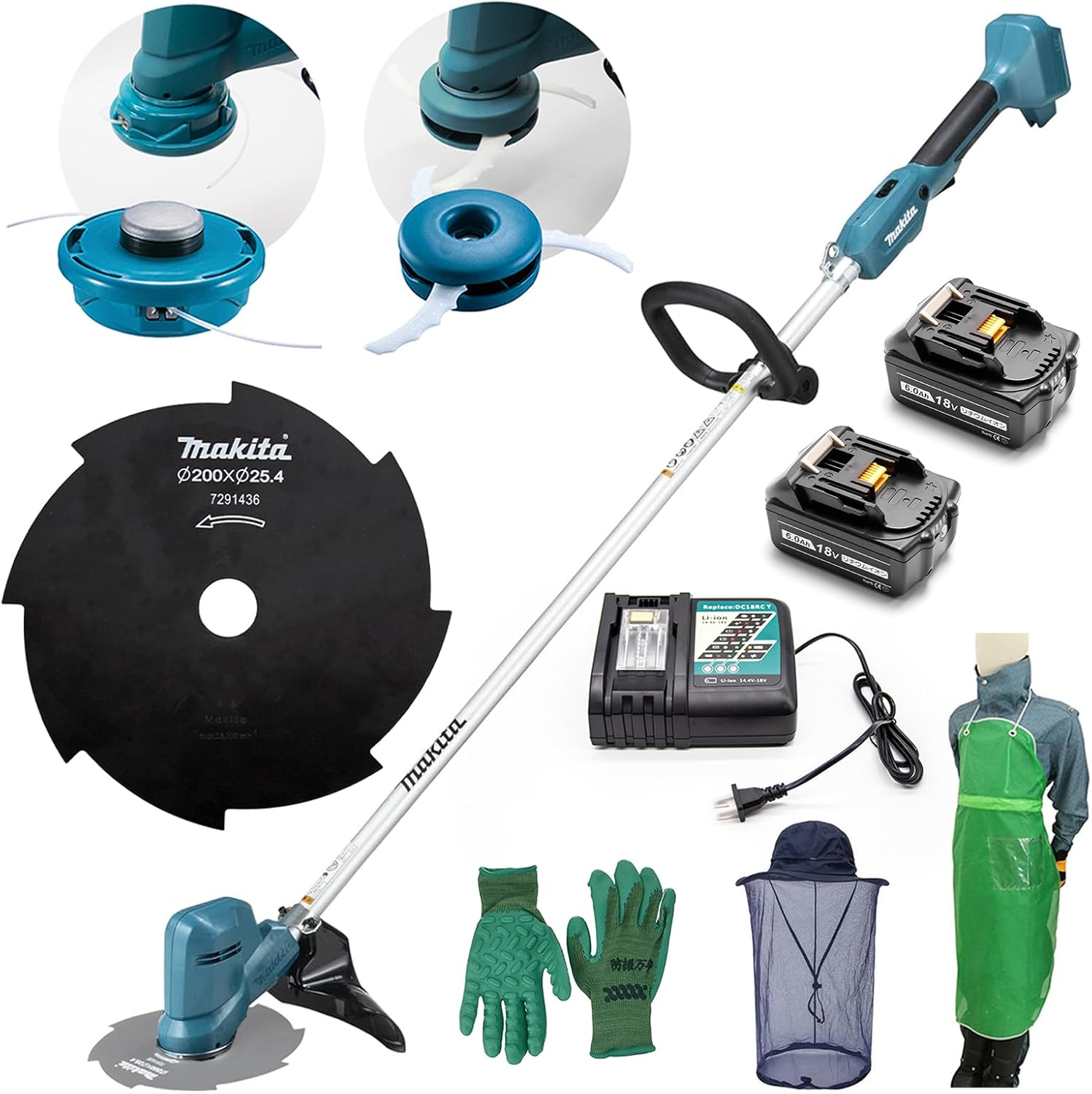 直営店☆generic☆草刈り機 MUR194DZ【Aセット】 フルセット 替え刃 芝刈り機 電動 コードレス 強力 パワフル 除草 軽量 庭 園芸 ガーデ