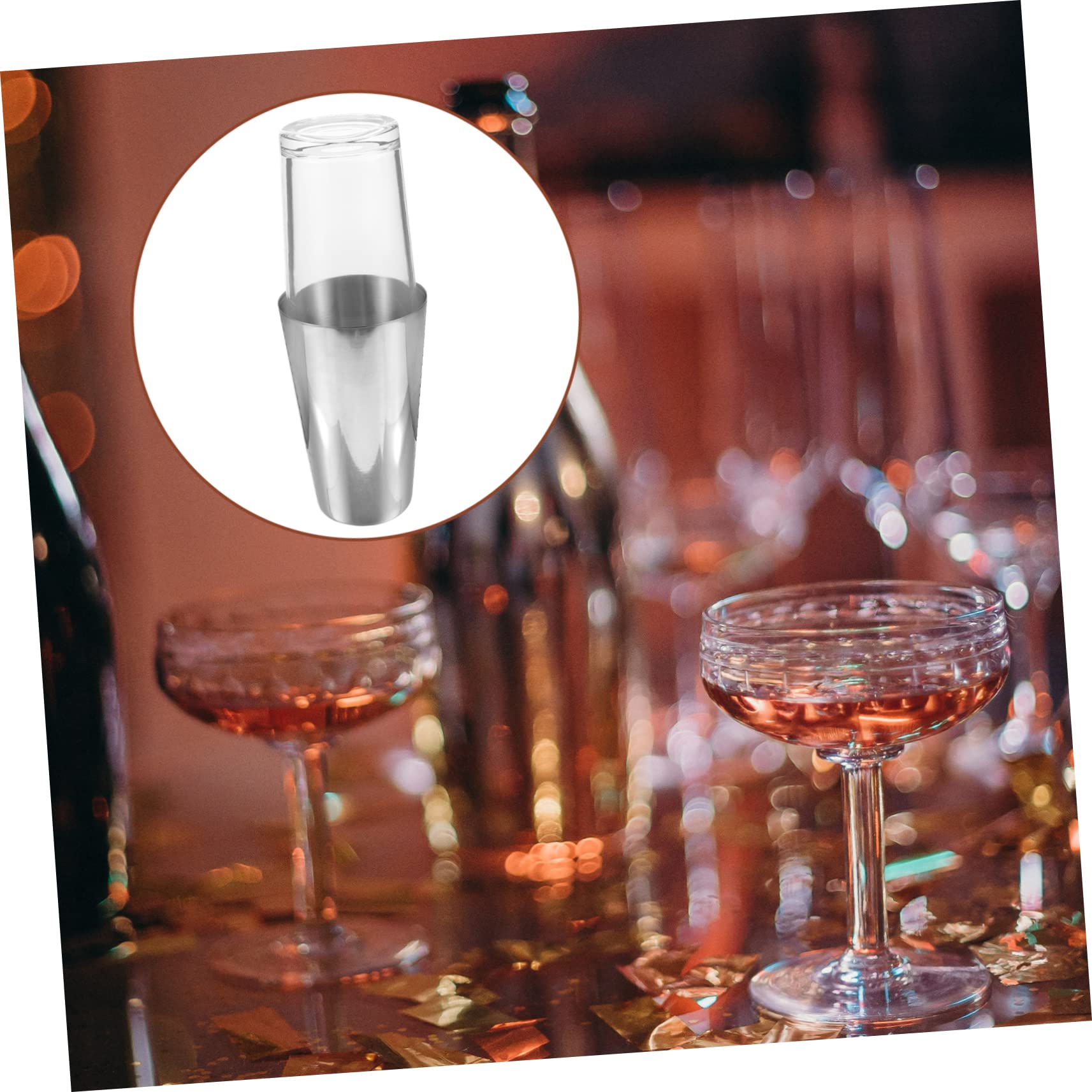 DECHOUS 1set Shaker Cocktail Inossidabile Mixer Per Drink Facile e Riutilizzabile Per e Tè Al Latte