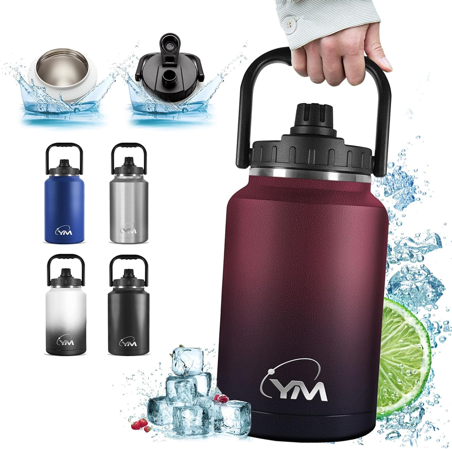 PERLYGATESFLAGデザイン HydroFlask水筒&ストローキャップ