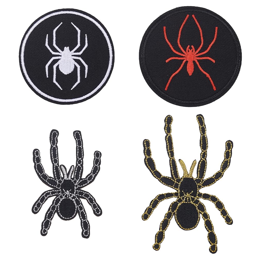 Lot De 16 Patchs Thermocollants Araignée - Ecussons à Coudre Ou Repasser Pour Vêtements Enfants, Jeans, Sacs