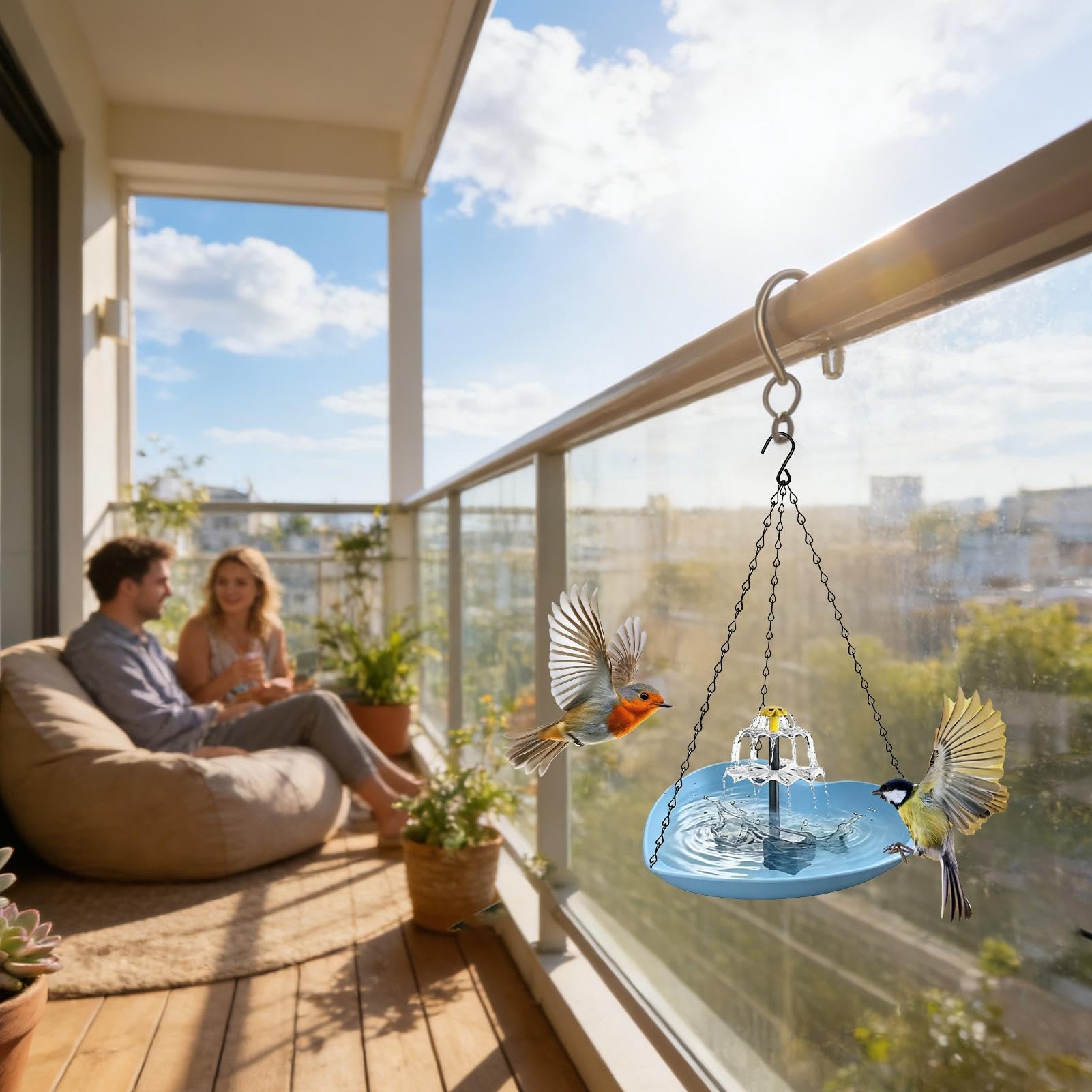 Generisch Vogelbad für Draußen Wetterbeständige Tierbadewanne