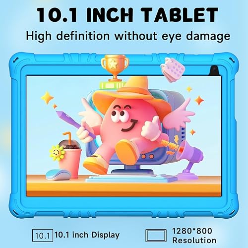 Miniatura 2 de Tablet Android 15 para niños, tabletas de 10 pulgadas para niños, 8 GB RAM 32 GB ROM 1 TB expandible, tableta para niños pequeños con control