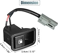 Vista 3 de X AUTOHAUX 93555-2B000 Interruptor selector de depósito de combustible Interruptor de control de liberación para Hyundai Santa Fe GLS