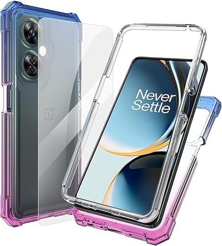Ailiber Funda para OnePlus Nord N30, One Plus Nord N30 con protector de pantalla, protección de estructura de doble capa, protección de poliuretano