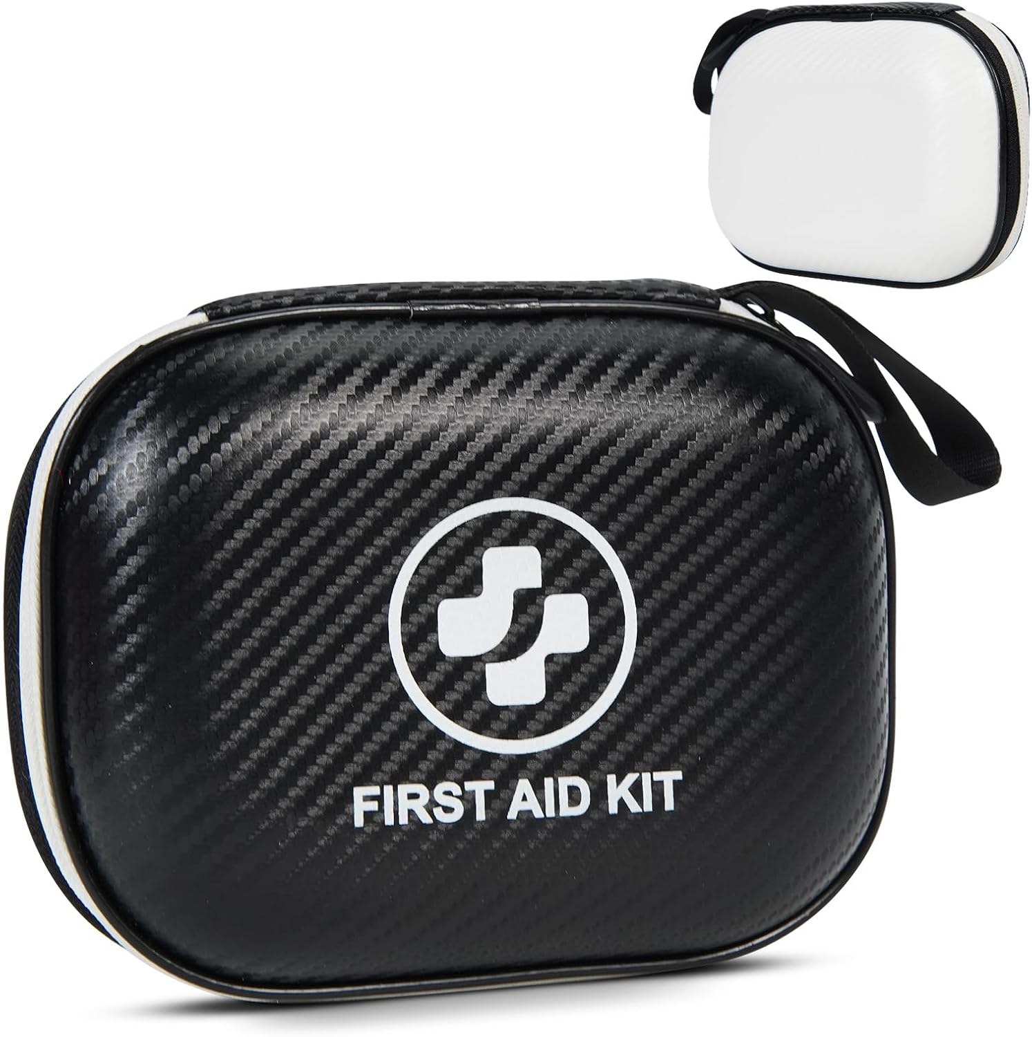 Small First Aid Kit – 185 Pieces Waterproof Emergency Kit for Home, Car, Travel, Camping, Hiking & Outdoor – Portable Hard Case Survival Kit with Premium Supplies(Black/White) Small First Aid Kit – 185 Pieces Waterproof Emergency Kit for Home, Car, Travel, Camping, Hiking & Outdoor – Portable Hard Case Survival Kit with Premium Supplies(Black/White)