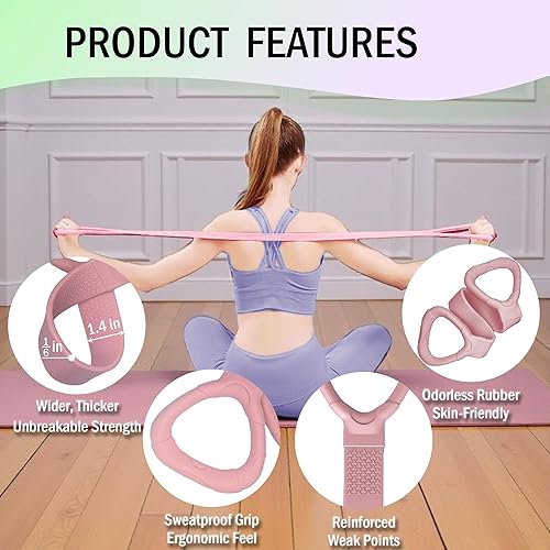 Miniatura 4 de Juego de bandas de resistencia de cuerpo completo para mujeres y hombres, bandas profesionales de entrenamiento para la parte superior e inferior