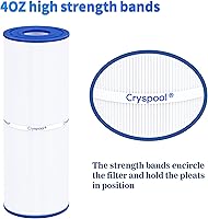 Vista 5 de Cryspool® 04075 Filtro compatible con C-4950, PRB50-IN, FC-2390, Guardian 413-212-02, filtro serie J200, 03FIL1600, 373045, filtro Cal Spa