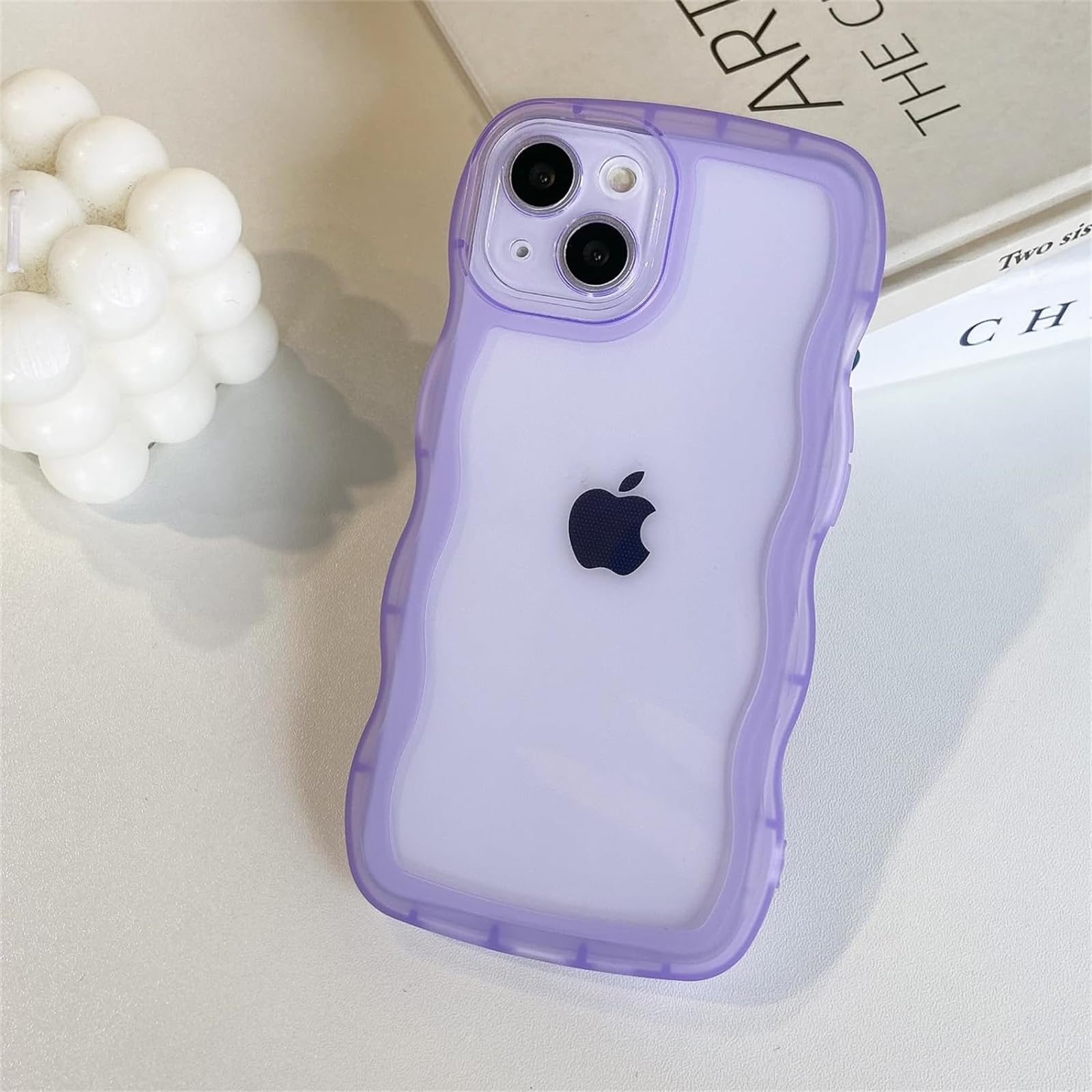 iPhone15plus ケース うねうね ウェーブ パープル 可愛い 韓国 iPhone15plus ケース うねうね ウェーブ パープル 可愛い 韓国