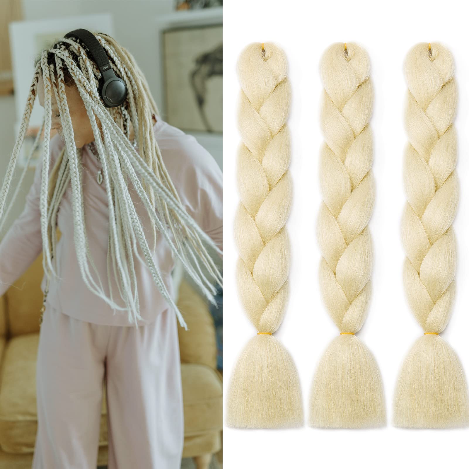 60cm Extensiones de Pelo Trenzas Africanas Castaño Oscuro Extensiones para Trenzas Africanas 1 pcs 100g Kanekalon Pelo para Trenzas Africanas Sintetico Extensiones de Trenzado Cabello Braiding — view 185
