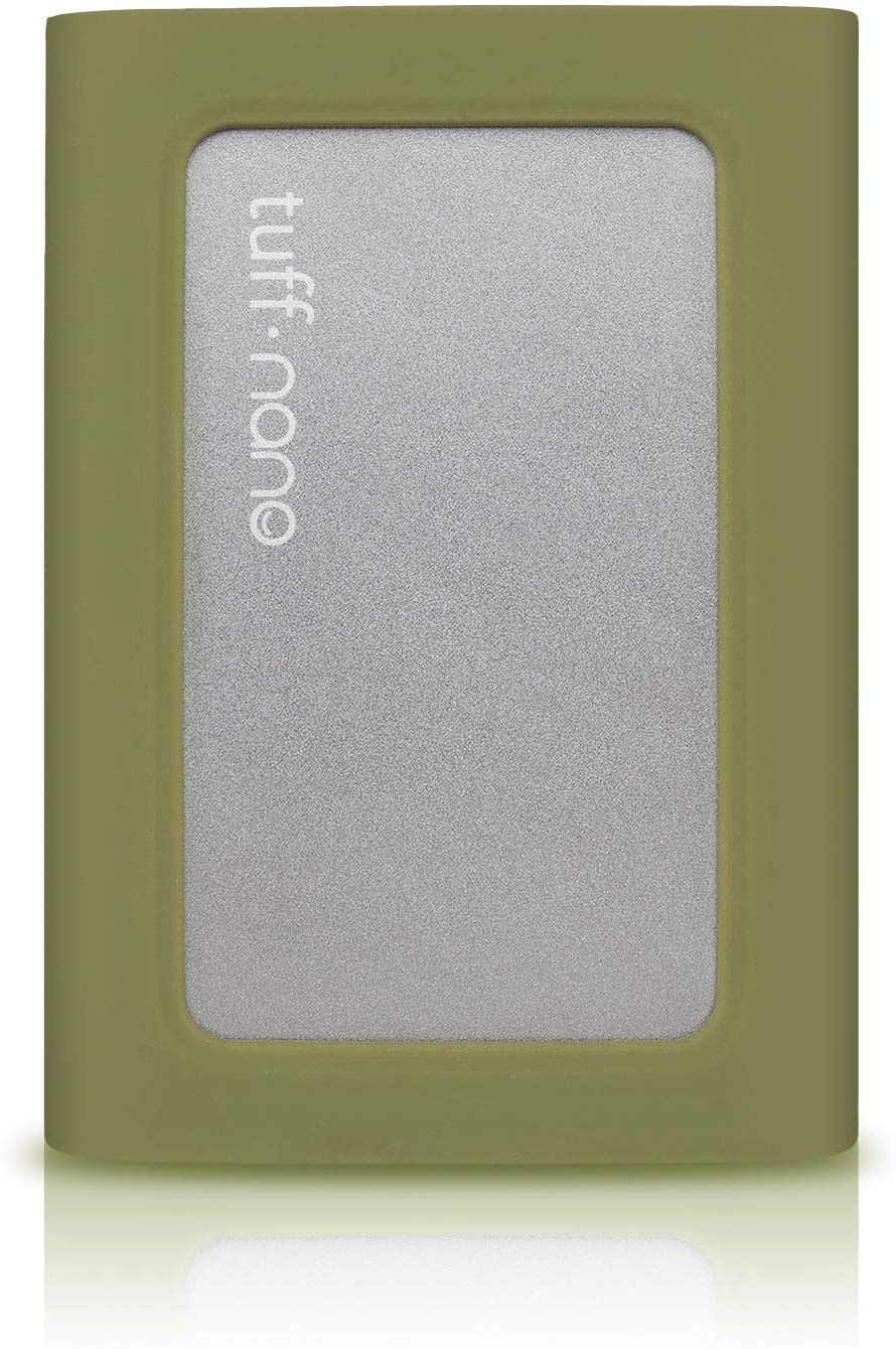 CalDigit Tuff Nano - Compact Rugged IP67 USB-C 3.2 Gen 2 10Gb/s External NVME SSD, Compatible with Thunderbolt 3 Mac and PC, Up to 1055MB/s (Green 1TB)