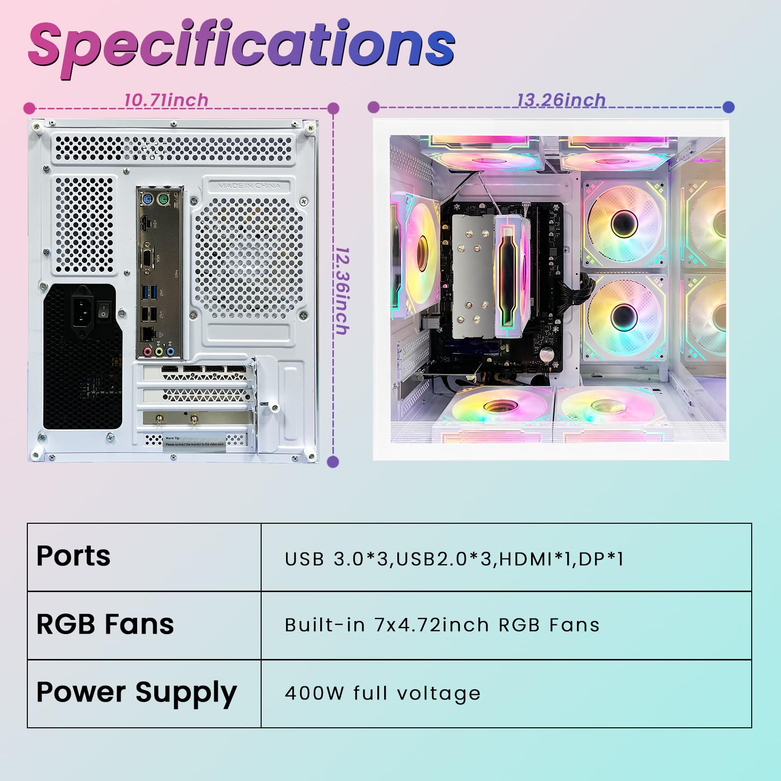 Amazon.com: LXZ Gaming PC Desktop Computer, AMD Ryzen 5 5600GT
