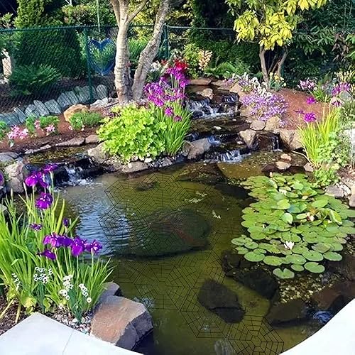 Miniatura 5 de Paquete de 20 protectores de estanque hexagonales de plástico para estanque, flotando en garzas resistentes al agua, mapaches, gatos, cuervos, aves