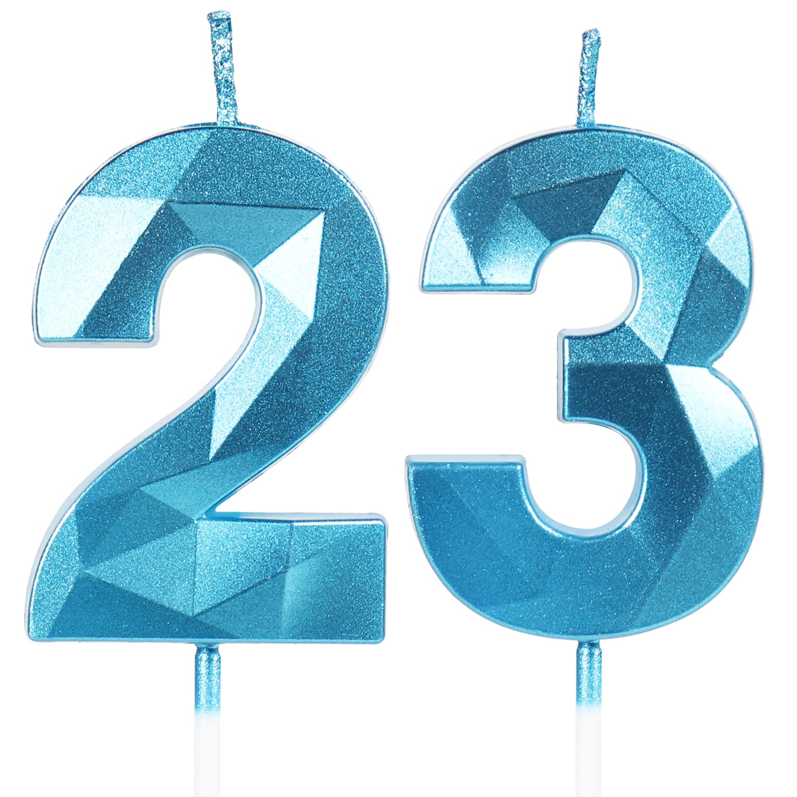 Yiran 50th Birthday Candles, Gold Number 50 Happy Birthday Candles, Cake Topper Decorations for Birthday Party, Wedding Anniversary Celebration Supply — view 227