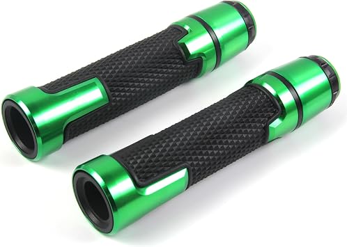 Arashi Motorcycle Universal Handlebar Handle Bar Grips Handgrips Hand Grips 7/8" 22mm for Honda Suzuki BMW Yamaha Kawasaki Ducati All Sport Bikes Green Ninja ZX6R ZX7R ZX9R ZX12R 300 Z125