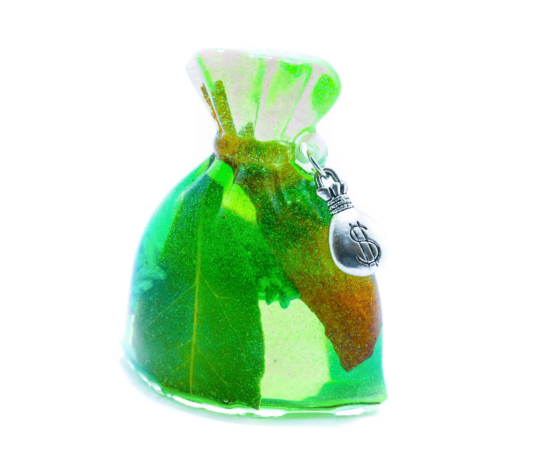 Resin Money Drawing Mojo Bag for Hoodoo Rootwork Conjure Witchcraft
