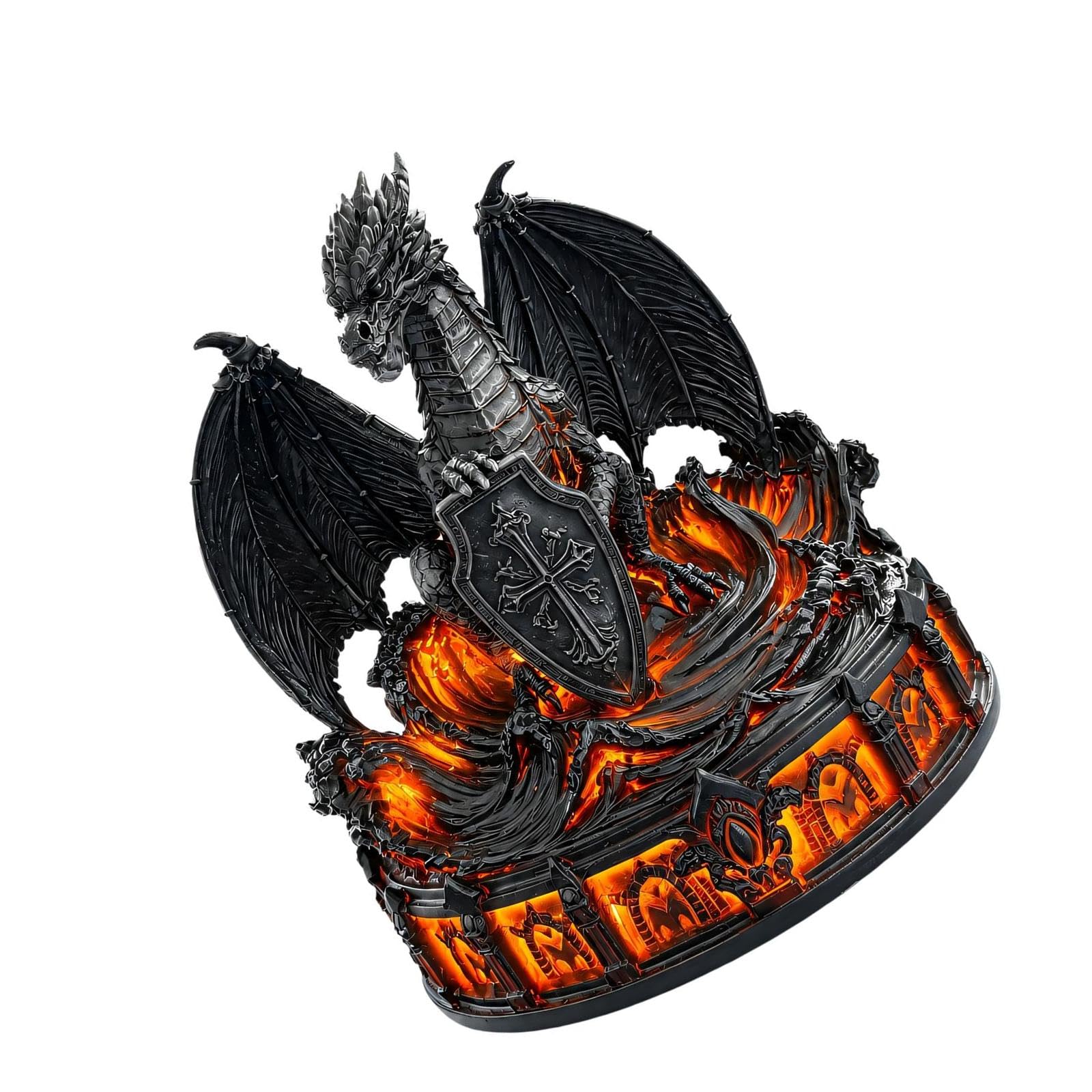 Generico Lampada a Forma Creatura Gotica alimentata Tramite USB, Red