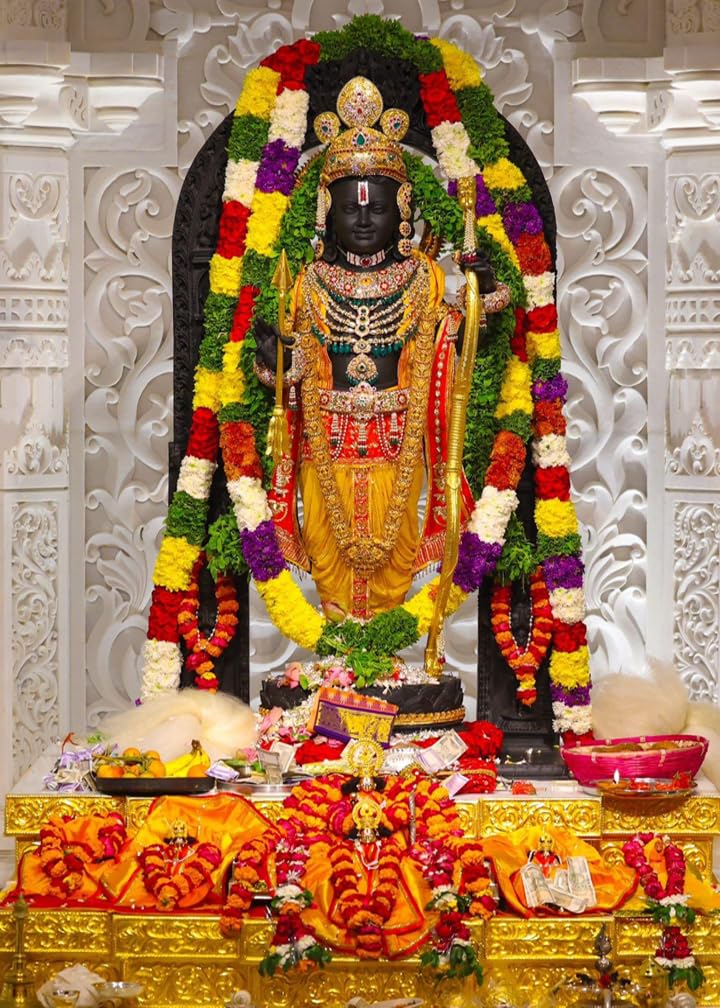 Shri Ram Mandir| Shri Ram Lalla | Shri Ayodhya Dham Hd Wallpaper for Wall Home/Living Room/Study Room/Dining Room/Office Space/Temple House Special Eco Friendly Waterproof Without Smale (18x36) (B0CZLL43T8) Amazon Price History, Amazon Price Tracker