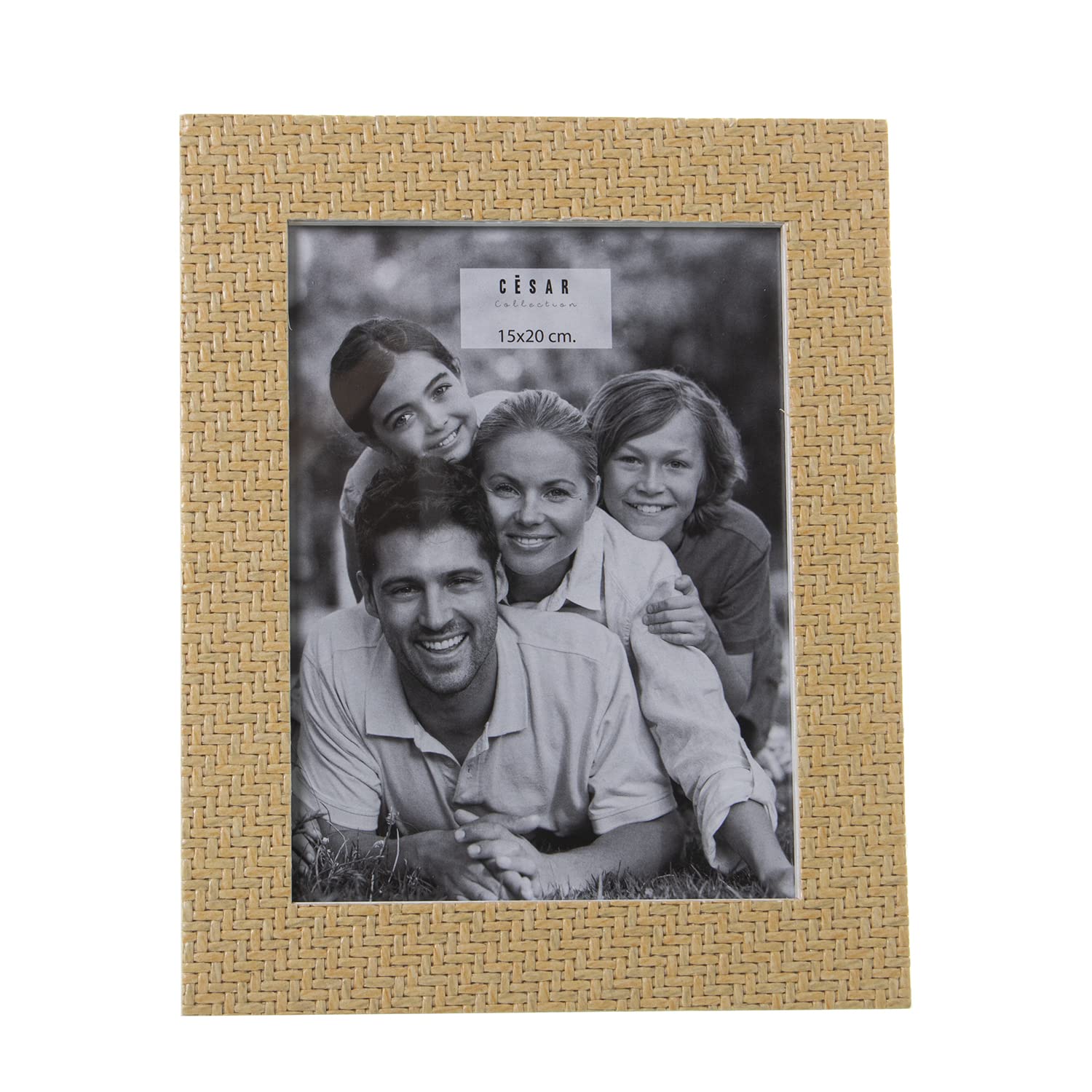 Lot de 2 cadres photo en rotin pour une ambiance bohème chic