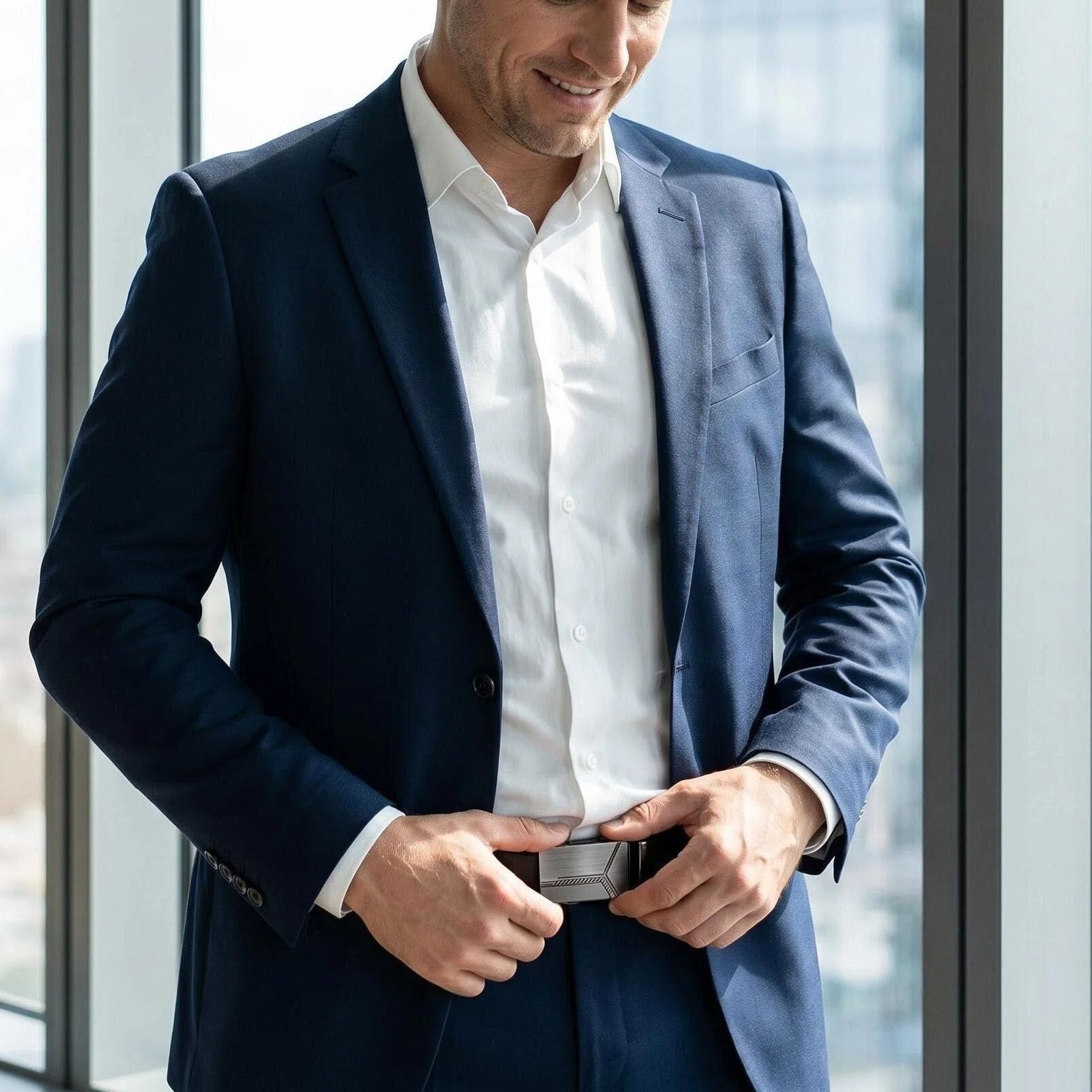 TINA.WIN 3 StüCk GüRtelschnalle Herren 40mm GüRtelschnallen Ratschen Automatik GüRtelschnalle Metall Wechselbare Belt Buckle FüR Jeans, Chino & Anzug Moderne GüRtelschnalle