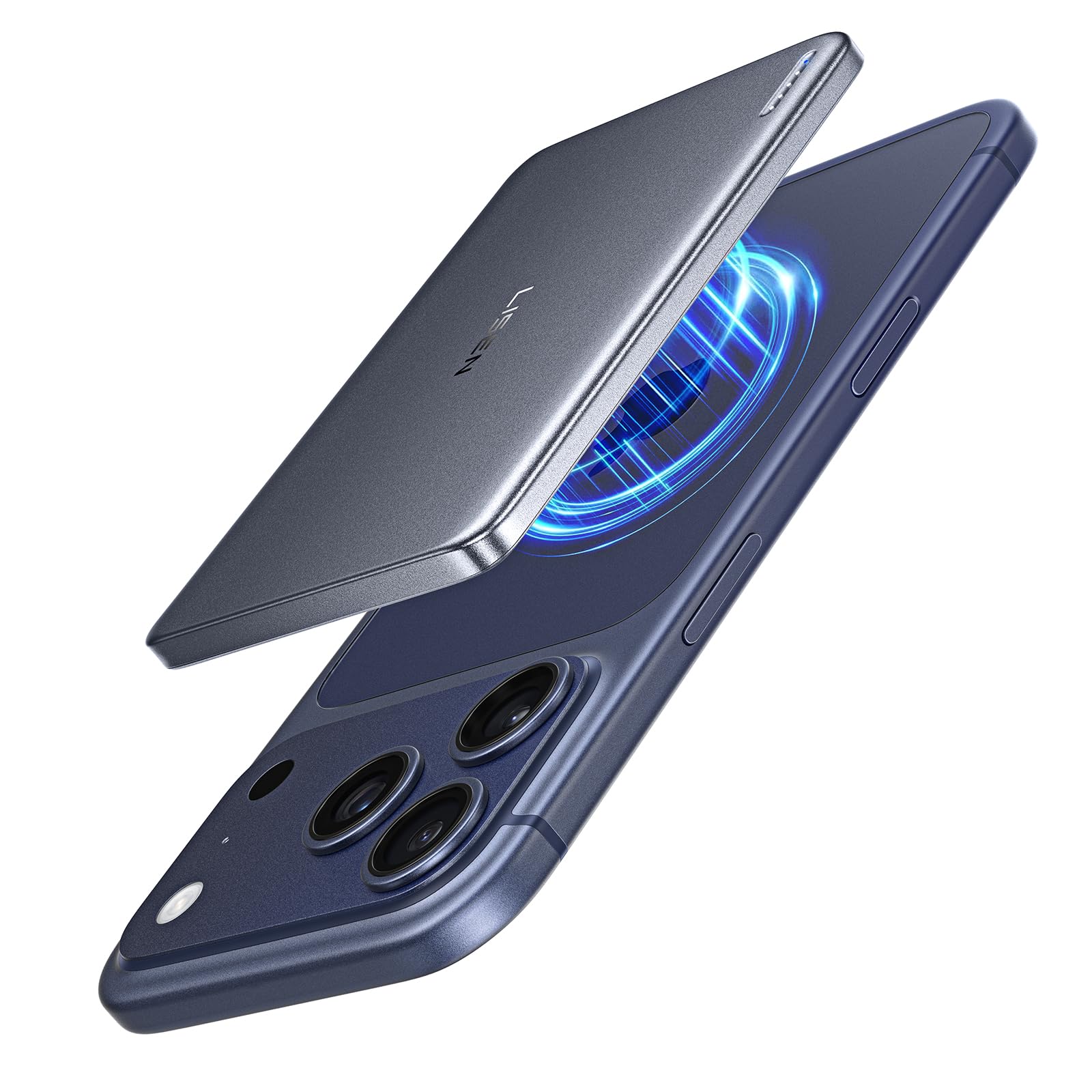 LISEN Industry Ultra Thin Magsafe Mobile Battery, Lightweight, Small, 5,000 mAh, Compatible with MagSafe, 7.5 W, Thin, Wireless Charger, Portable Charger, Compact, Magnet, PSE Certified, iPhone 16/15