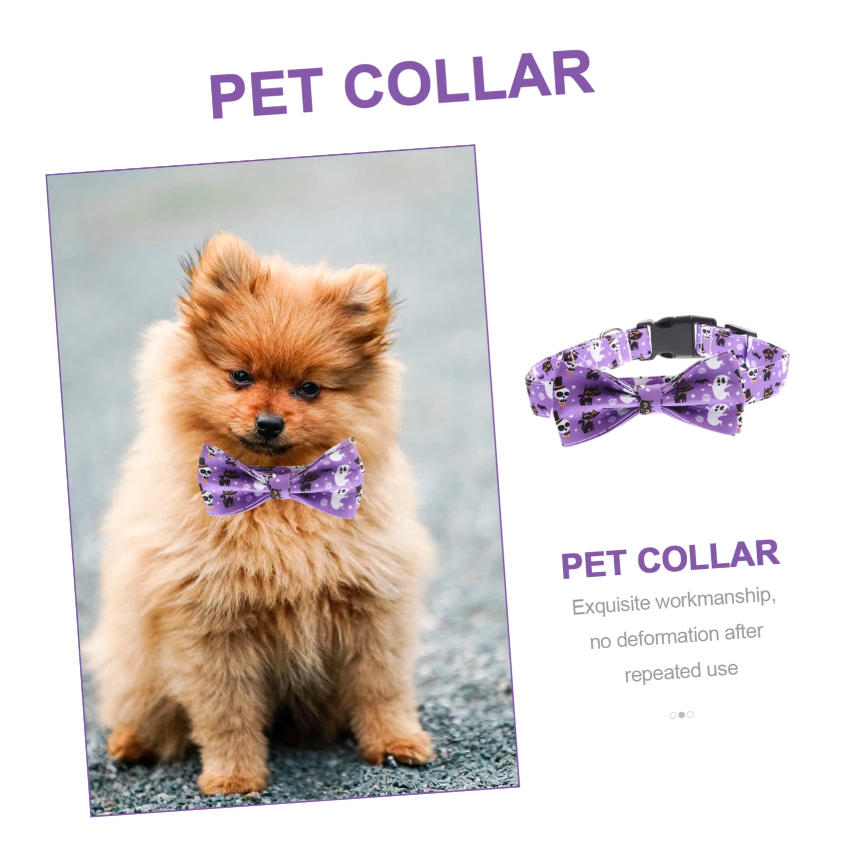 HANABASS 5stücke Halloween Katzenhalsband Mit Abnehmbarem Schleifenmotiv Verstellbar Für Mittelgroße Haustiere Für Festliche Anlässe Und Fotoshootings
