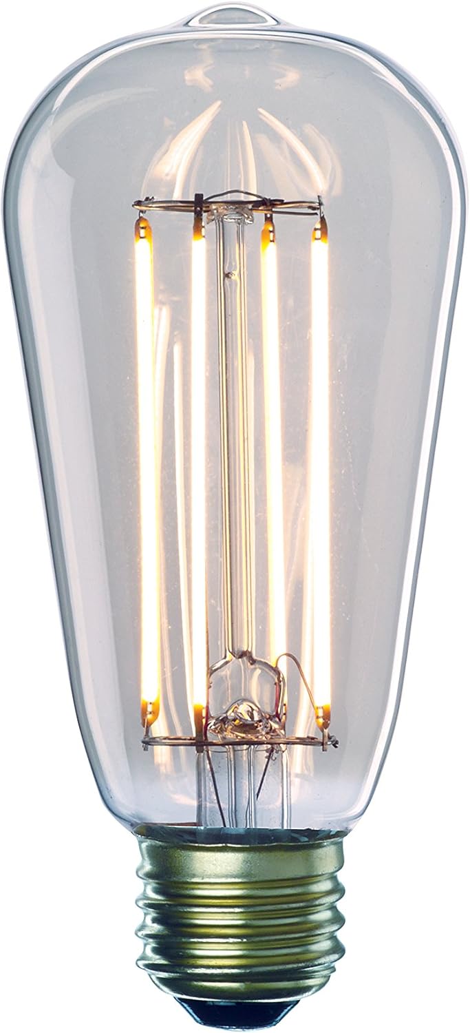 Bulbrite 776667 Dimmable LED ST18 Light Bulb, 60 Watt Equivalent, Clear