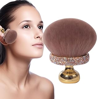 Mushroom Blush Brush, Mushroom Makeup Brush Applicator Girls Foundation | Kompakt resesmakeup concealer applikator för hustru dotter dagligen