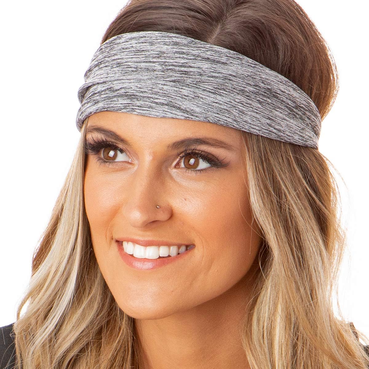 Hipsy Women's Adjustable & Stretchy Xflex Fashion Headband Packs