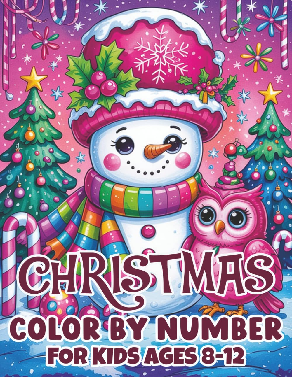 Christmas Color By Number For Kids Ages 8-12: Easy, Cute and Fun Christmas Color-by-Numbers Activity Coloring Book for Kids | Perfect Christmas Gifts for Girls and Boys