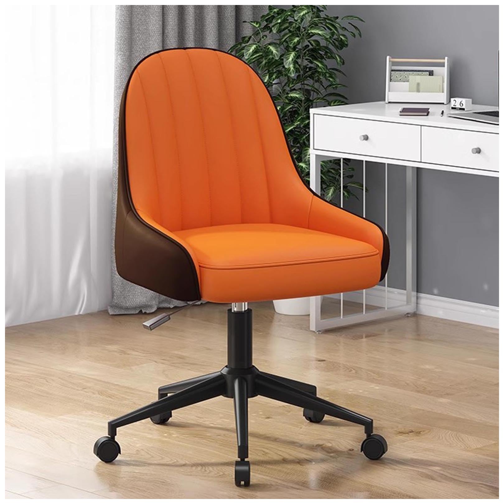 ASerZenith Ergonomic Office Chair, 360° Swivel Adjustable Height Desk Chair With Comfy Back, Leather Computer Task Chair For Home, Office, Easy To Assemble,I-Height 73