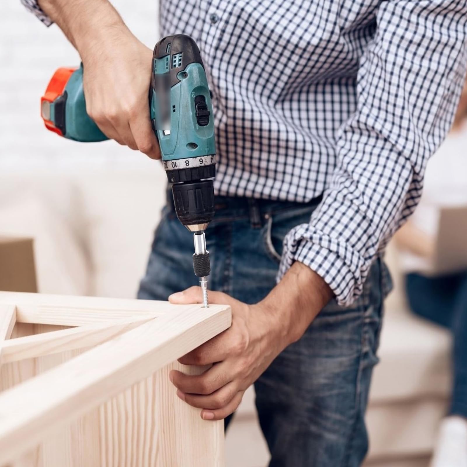 Supporto Magnetico Punte Sgancio Rapido 1/4 - 4 Pezzi Da 60 Mm | Per Avvitatore, Trapano, Cacciavite - Foto 6