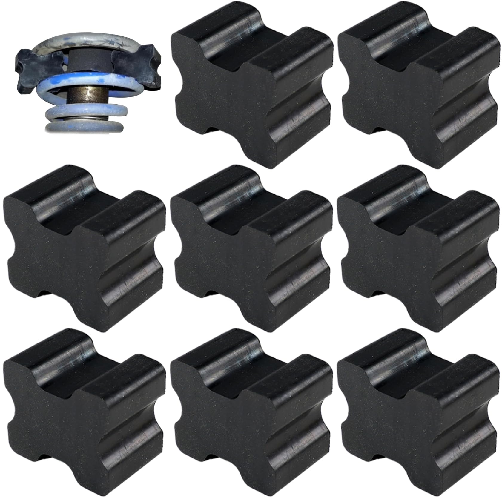 8pcs booster a molla per distanziali a distanza molla coils per adattarsi alla maggior parte degli accessori automobilistici delle auto