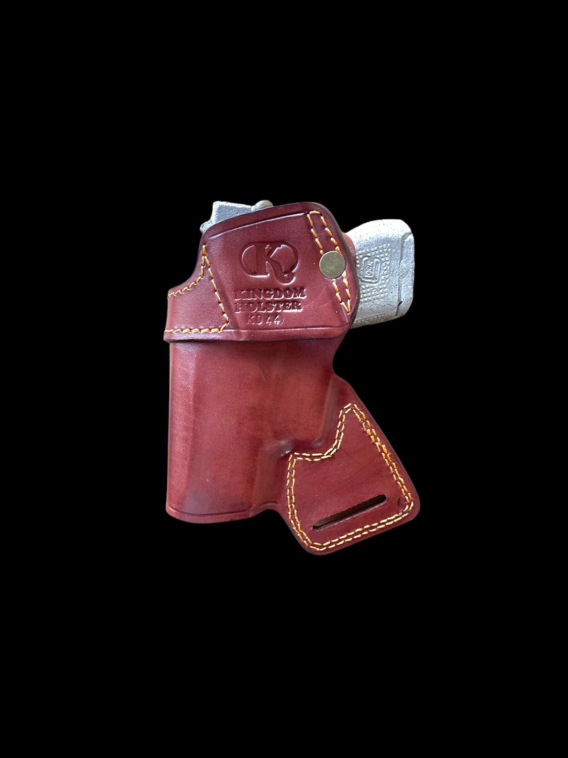 *KINGDOM HOLSTER* K045 SOB Small of Back Leather Holster with Retention Strap fits Glock 42 Glock 43 RH Handmade!