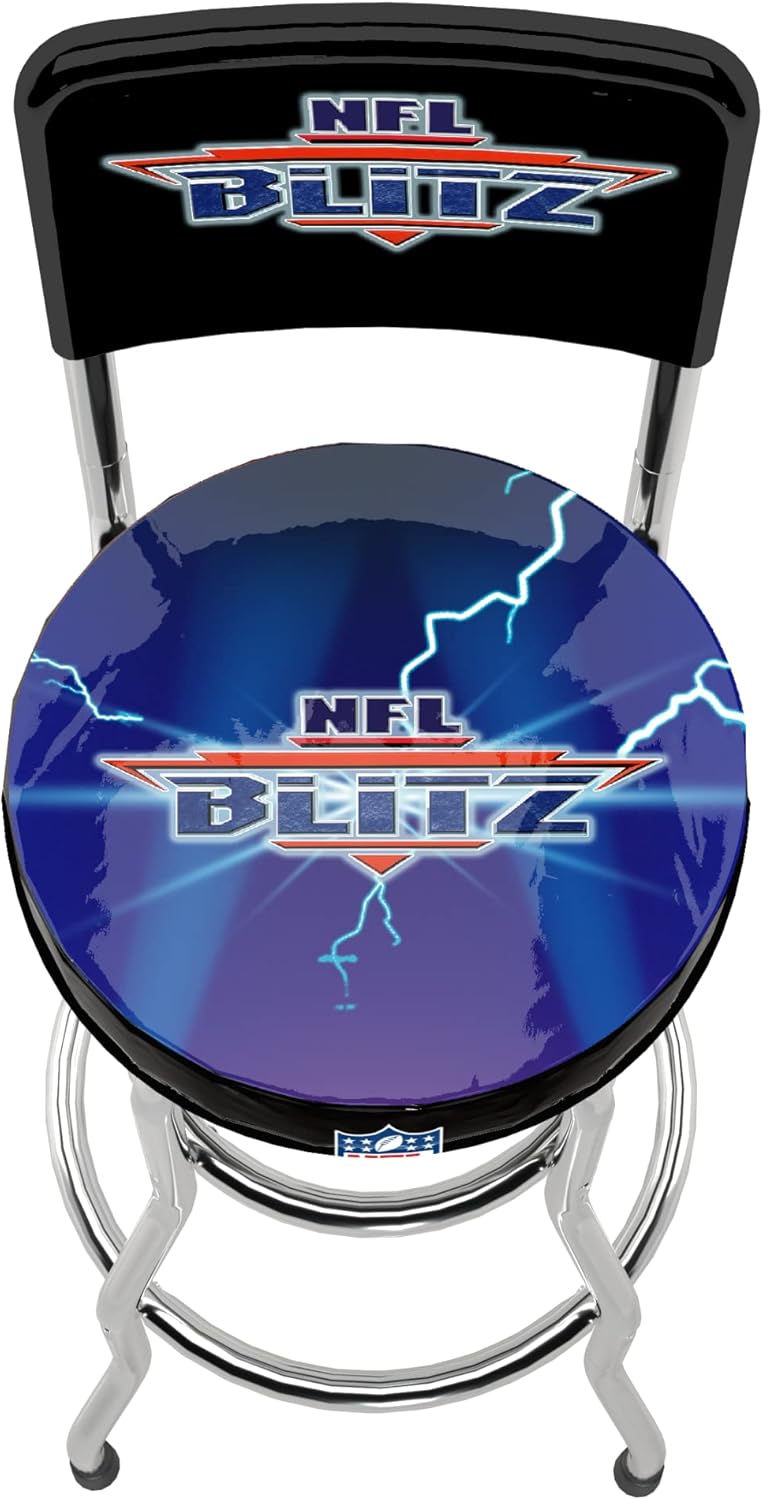 Arcade1Up High Back Swivel Stool NFL Team NFL Blitz High Back Stool