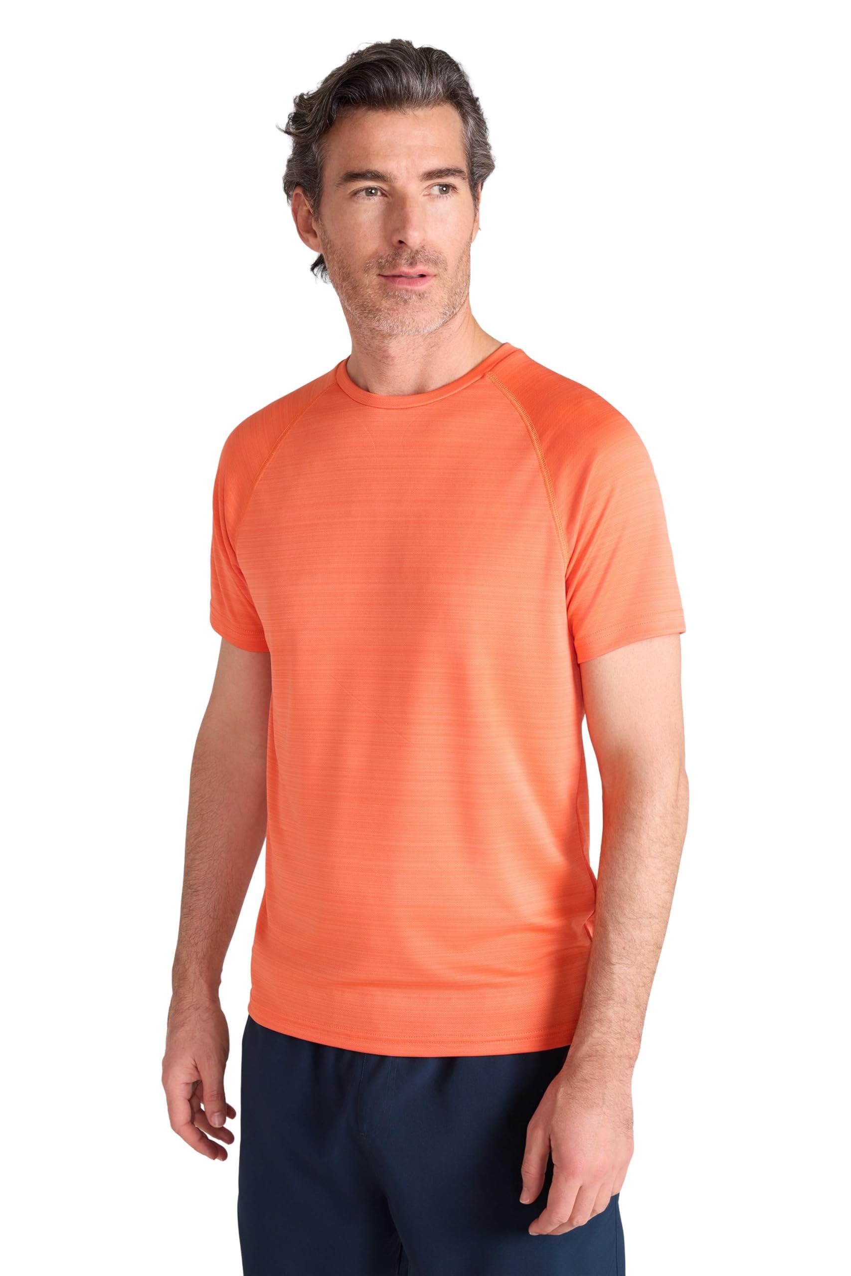 Endurance Stripe IsoCool Mens Tee - Orange