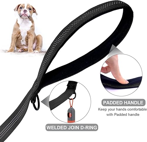 Miniatura 8 de Divisor de dos correas para perros con correa de nailon de 5 pies