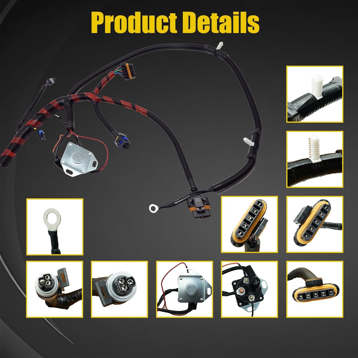 7.3 Powerstroke Engine Wiring Harness for Ford F250 F350 F-Super Duty 1994 1995 1996 7.3L IPR Engine Wire Harness F6TZ-9A451-F F6TZ 9A451 F F6TZ9A451F