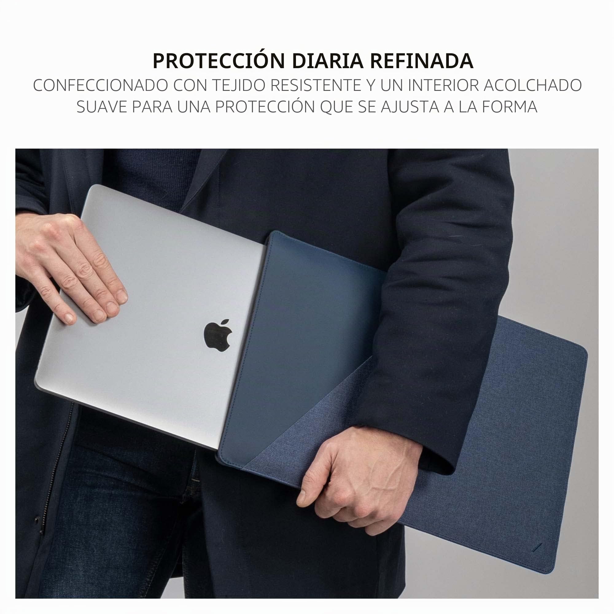 Native Union Funda Stow para MacBook Pro 16”, MacBook Pro 15” (2016-2019)– Funda MacBook con Cierre magnético de fácil Acceso (Indigo)