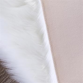 Soft Shaggy Area Rugs Fluffy Faux Fur Carpets Fuzzy Plush Non-Slip Rug for Bedroom Livingroom Bedside Nursery 35 x 79 in, Gray