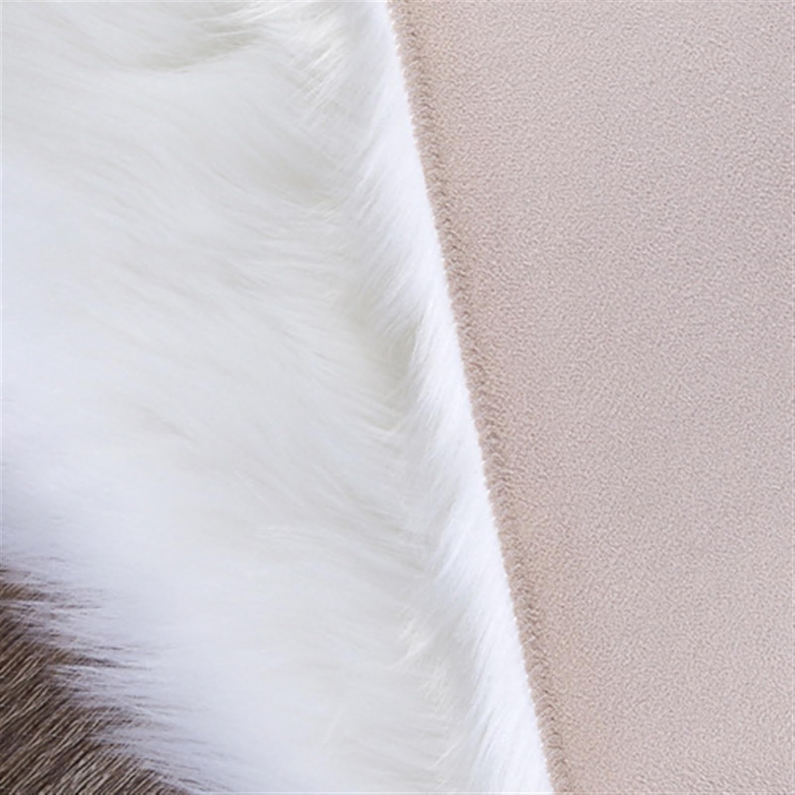 Tapis Salon à Poils Longs Antidérapant Tapis de Chambre Doux Shaggy Tapis en Fausse Fourrure pour la décoration de la Maison 80 x 160 cm, Jaune