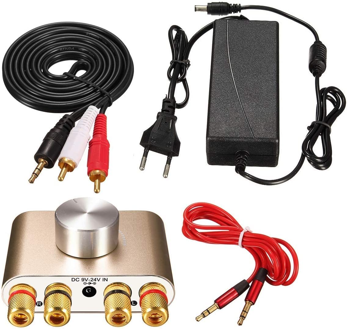 TPA3110 30W * 2 Mini estéreo de audio de dos canales Amplificador Bluetooth inalámbrico Amplificador de potencia de señal digital para Tablet PC Smartphone Laptops ect - Oro