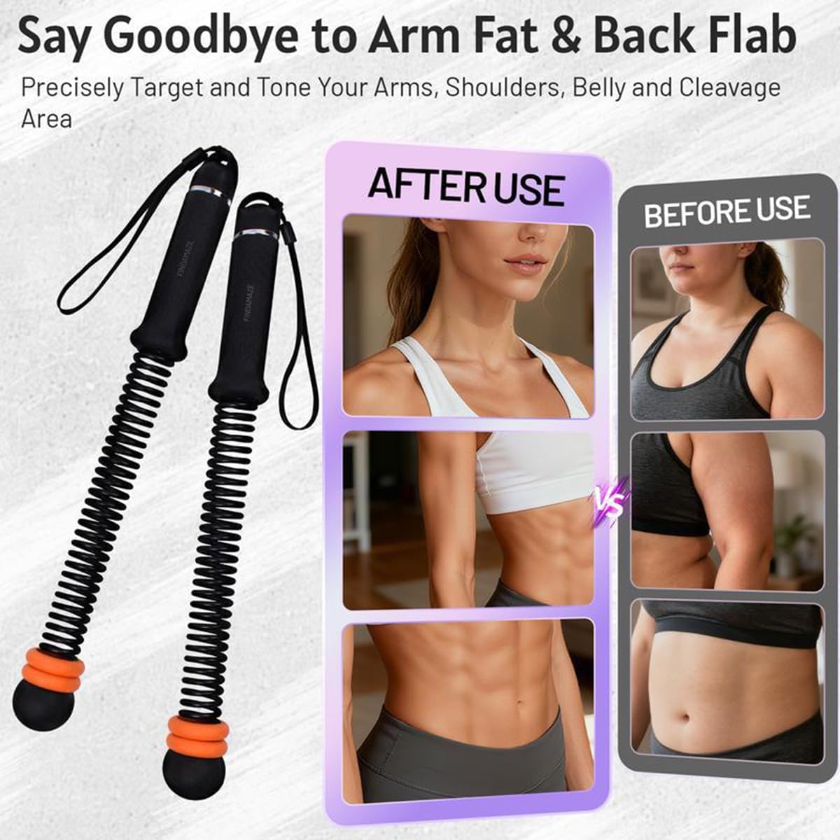 Battle Rope Workout Equipment Bundles, Portable Ropeless Battle Ropes for Home Gym, Adjustable Cordless Battle Ropes with Storage Bag for HIIT, Low-Impact Workout, Help Full Body Shaping (Pink)