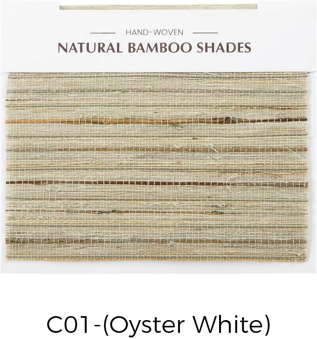 TWOPAGES Rae C Series Natural Woven Bamboo Shade Sample Book Swatches